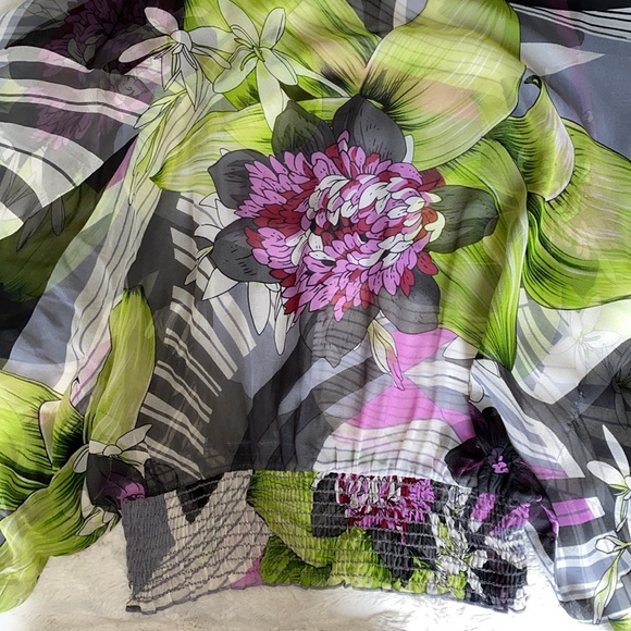 Silk print top - Picture 4 of 6